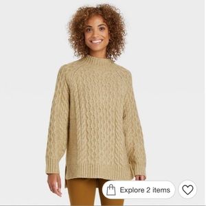 Women's Mock Turtleneck Pullover Sweater A New Day
